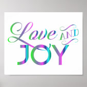 Colorful Love and Joy Poster (Voorkant)
