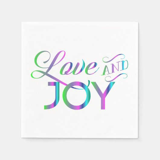 Colorful Love and Joy Servet (Voorkant)