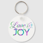 Colorful Love and Joy Sleutelhanger (Voorkant)