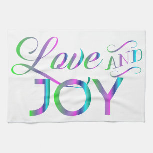 Colorful Love and Joy Theedoek