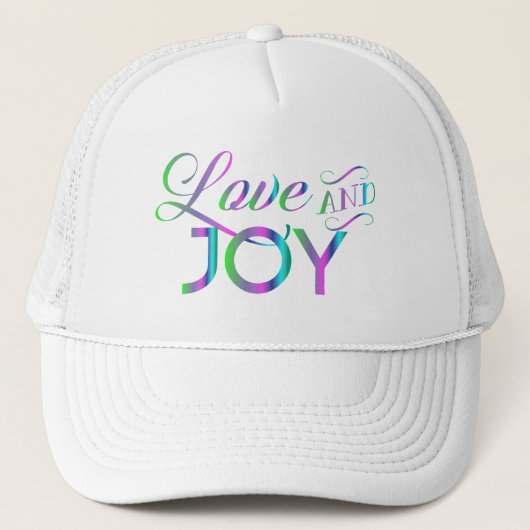 Colorful Love and Joy Trucker Pet (Voorkant)