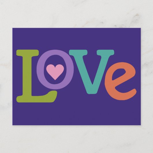 Colorful Love briefkaart (Voorkant)