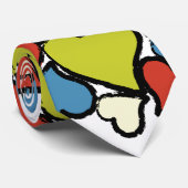 Colorful Love Hearts Stropdas (Opgerold)