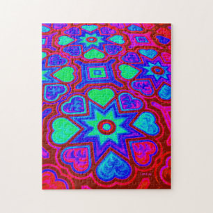"Colorful Love" Jigzaag Puzzle Legpuzzel