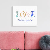 Colorful Love Quote Decorative Canvas Afdruk (Insitu (Woonkamer))