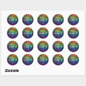 Colorful Love Ronde Sticker (Vel)
