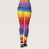 Colorful Love Stripes Leggings (Achterkant)