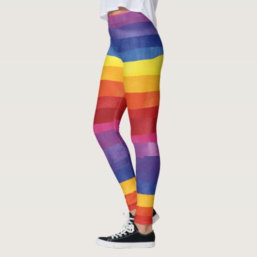 Colorful Love Stripes Leggings (Links)