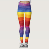 Colorful Love Stripes Leggings (Voorkant)