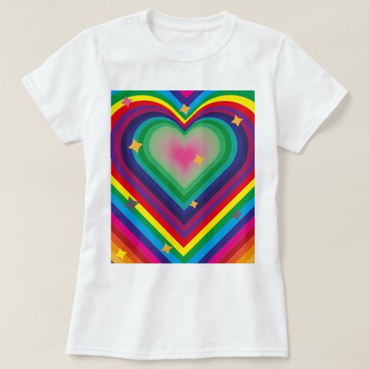 Colorful Love T-Shirt for Women (Design voorkant)