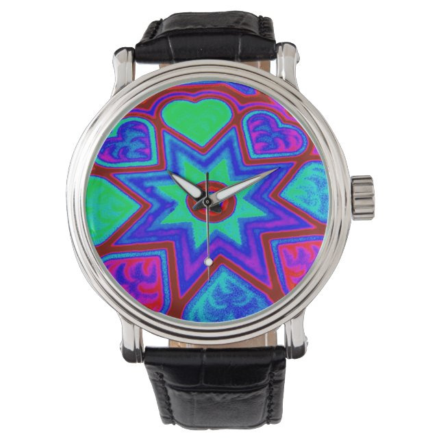 'Colorful Love' Watch Horloge (Voorkant)
