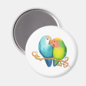 Colorful Lovebird Magnet (Voorkant / Achterkant)