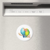 Colorful Lovebird Magnet (Insitu (Vaatwasser))