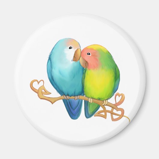Colorful Lovebird Magnet (Voorkant)
