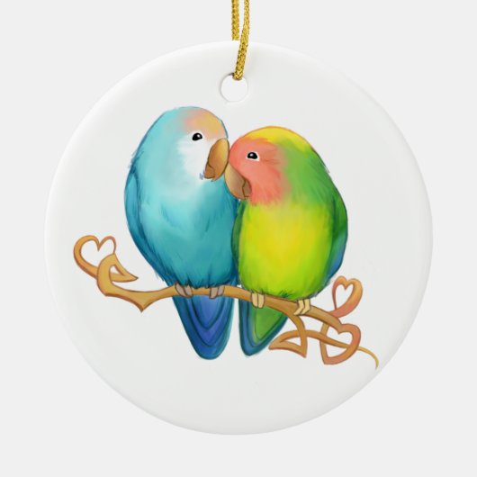 Colorful Lovebird Ornament (Voorkant)
