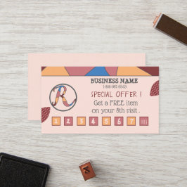 Colorful Loyalty-kaart met Logo Klantenkaartje
