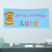 Colorful Luau Party Tiki Banner (Beurs)