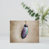 Colorful Lucky Rabbit's Foot Briefkaart (Staand voorkant)