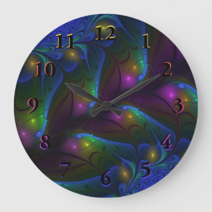 Colorful Luminous Abstract Modern Fractal Art Grote Klok