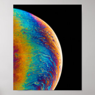 Colorful Lunar Pics Cool Moon Afbeeldingen Creativ Poster
