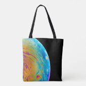 Colorful Lunar Pics Cool Moon Afbeeldingen Creativ Tote Bag (Achterkant)