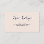 Colorful Lush Flower Bouquet Visitekaartje (Achterkant)