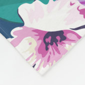 Colorful lush zomerbloemen collage fleece deken (Hoek)