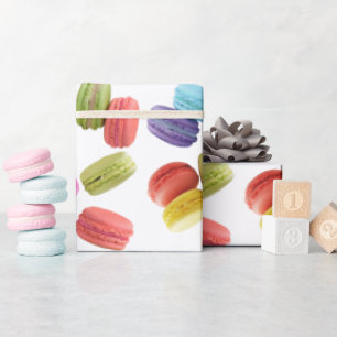 Colorful Macaron Cookies Patroon Alle keren Cadeaupapier