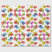Colorful Macaron Cookies Patroon Alle keren Cadeaupapier (Vlak)