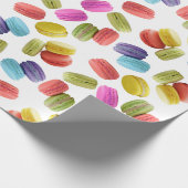 Colorful Macaron Cookies Patroon Alle keren Cadeaupapier (Hoek)