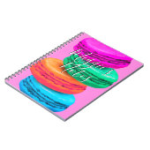 Colorful macaron snoeit illustratie douanenaam notitieboek (Linkerzijde)