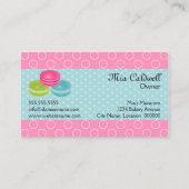 Colorful Macarons Bakery Visitekaartje (Achterkant)