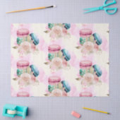 Colorful Macarons en het Patroon van de Waterverf  Tissuepapier (Craft)