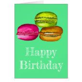 Colorful Macarons waterverf art funky (Voorkant)