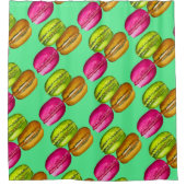 Colorful Macarons waterverf art funky Douchegordijn (Voorkant)