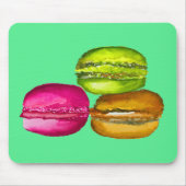 Colorful Macarons waterverf art funky Muismat (Voorkant)