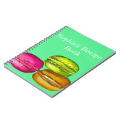 Colorful Macarons waterverf art funky Notitieboek (Linkerzijde)