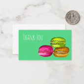 Colorful Macarons waterverf art funky Notitiekaartje (Voorkant / Achterkant in situ)
