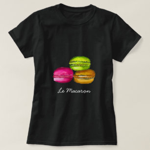 Colorful Macarons waterverf art funky T-shirt