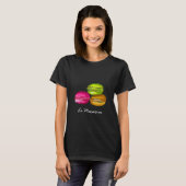 Colorful Macarons waterverf art funky T-shirt (Voorkant volledig)