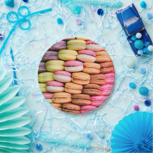 Colorful Macaroons Papieren Bordje (Feest)