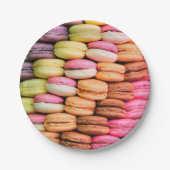 Colorful Macaroons Papieren Bordje (Voorkant)