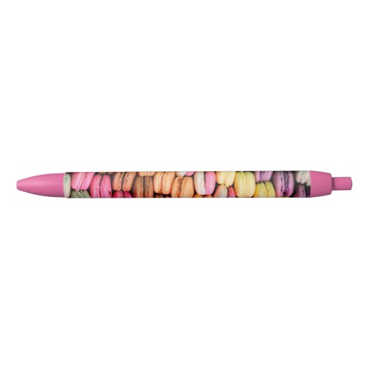 Colorful Macaroons Zwarte Inkt Pen (Voorkant)