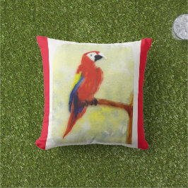 Colorful Macaw Bird Art Buitenkussen