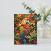 Colorful Macaw Bird Briefkaart (Staand voorkant)