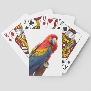 Colorful Macaw Chic Classy Mod Tropisch Speelkaarten
