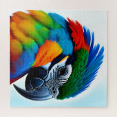 Colorful Macaw Parrot Bird Painting Legpuzzel (Horizontaal)