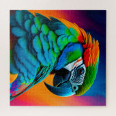 Colorful Macaw Parrot Bird Painting Legpuzzel (Horizontaal)