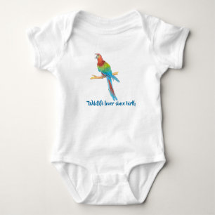 Colorful Macaw Parrot Romper