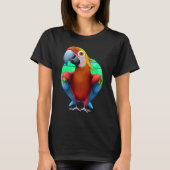 Colorful Macaw Parrot Sunset T-shirt (Voorkant)